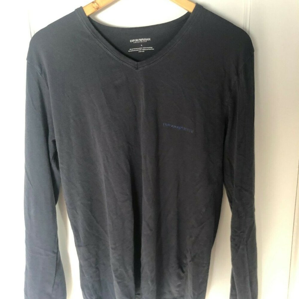 Emporio Armani Dark Grey Long Sleeves Stretch L